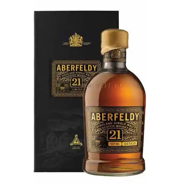 Aberfeldy 21 Year Old Single Malt Scotch Whisky – 75cl