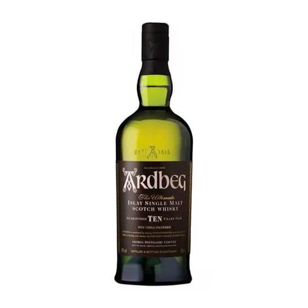 Ardbeg 10 Year Old Single Malt Scotch Whisky – 70cl