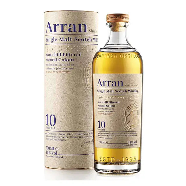 Arran 10 Year Old Single Malt Scotch Whisky – 70cl