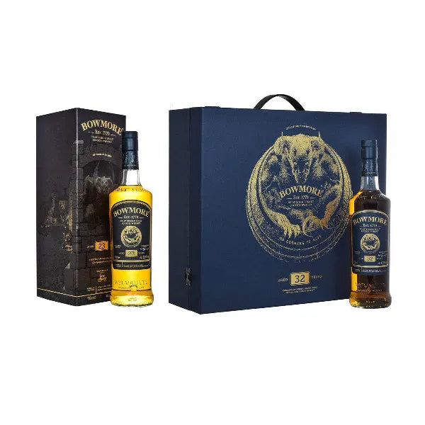 Bowmore No Corners To Hide 23 and 32 Year Old Single Malt Scotch Whisky – 70cl