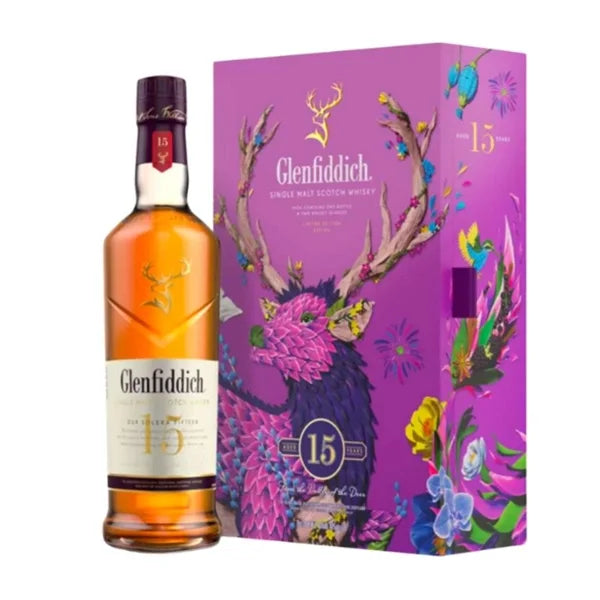 Glenfiddich 15 Year Old Chinese New Year Pack 2024 Limited Edition – 70cl