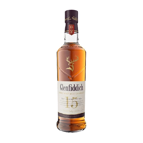 Glenfiddich 15 Year Old Single Malt Scotch Whisky – 70cl