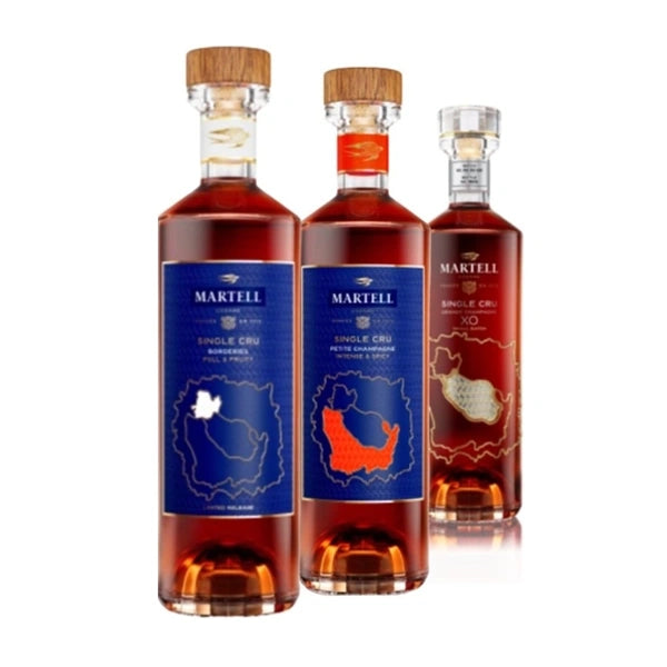 Martell Single Cru Discovery Edition And Aged Edition Set – 5 x 70cl