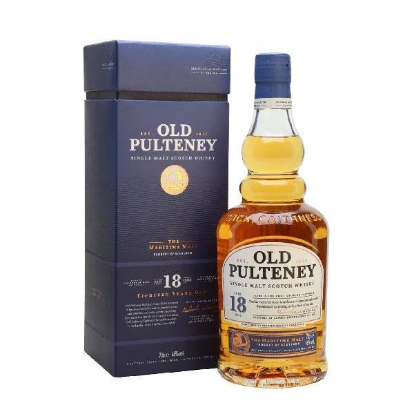 Old Pulteney 18 Year Old Single Malt Scotch Whisky – 70cl