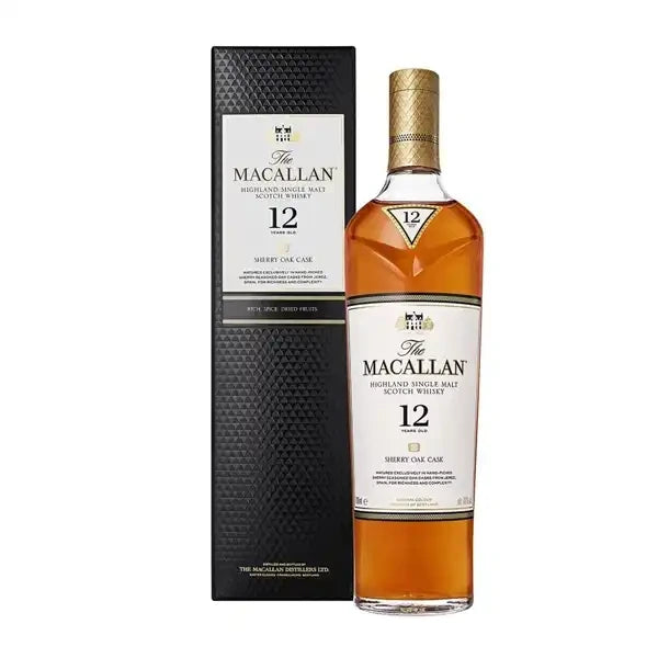 The Macallan 12 Years Sherry Oak Single Malt Scotch Whisky – 70cl