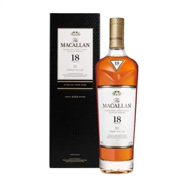 The Macallan 18 Years Sherry Oak Single Malt Scotch Whisky [2023 Release] 70cl