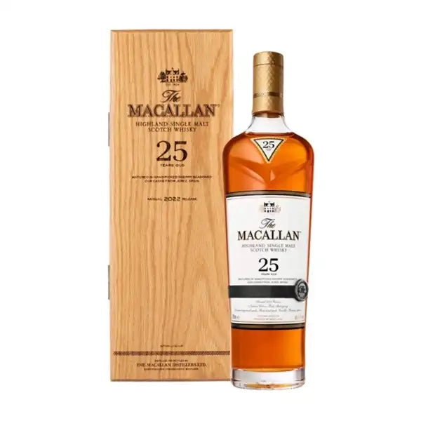 The Macallan 25 Years Sherry Oak UK Single Malt Scotch Whisky – 70cl