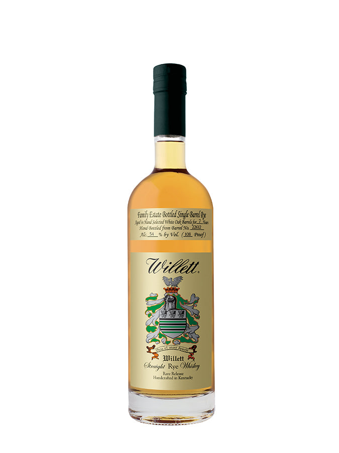 Willett 7 Year Old Family Estate Rye Single Barrel #22612 70cl – The ...