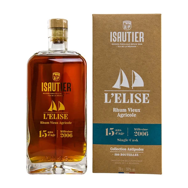 Isautier 2006 L'Elise Rhum Vieux Agricole Antipodes - 70cl
