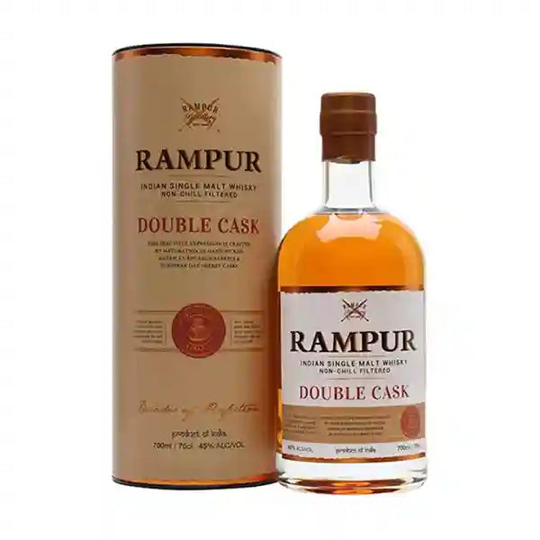 Rampur Double Cask Indian Single Malt Whisky -70cl