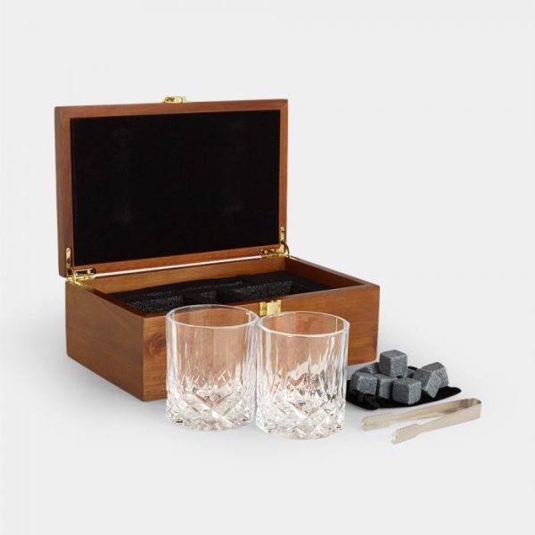 Whisky Glasses & Stones Set