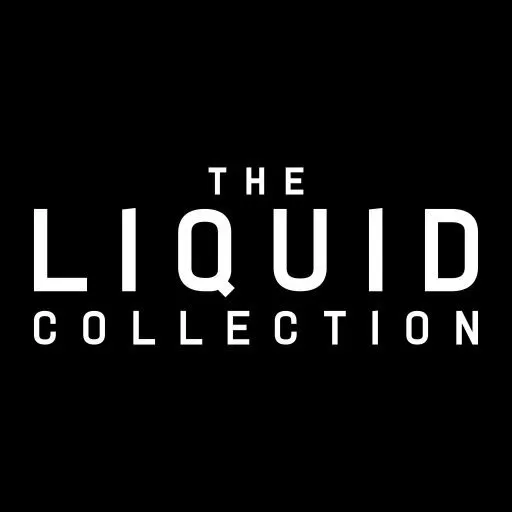 The Liquid Collection logo in black background