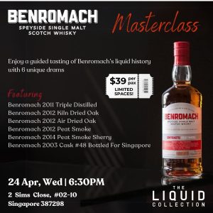 BENROMACH Speyside Single Malt Whisky Masterclass on 24 Apr 2024